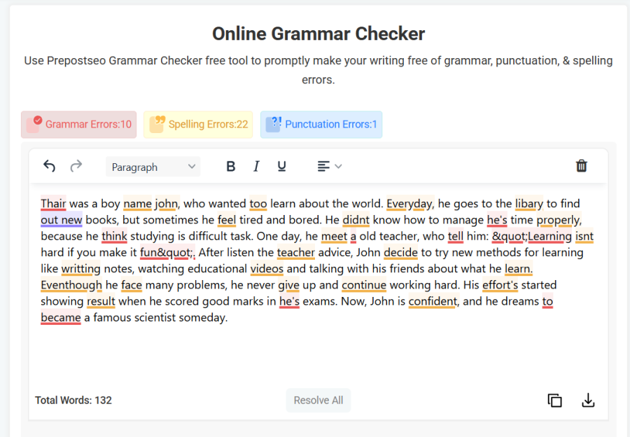 PPS Grammar Checker