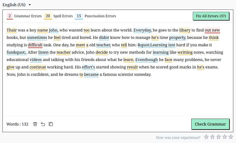 AI Grammar Checker